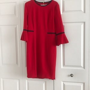 Calvin Klein Red Dress Size 12
